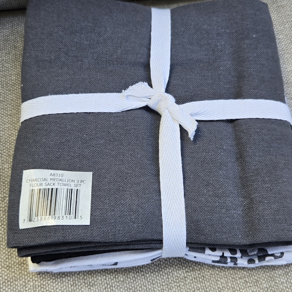 Kay Dee Designs Flour Sack Kithen Towels Set Of 3 - Picture 3 of 4